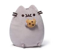 Cookie 25 Cm - Gund - Peluche De Qualit Pour Bb - Peluche Chat Gris Gourmand