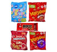 Cookie Bags Biscuits Gift Set - Party Rings, Jammie Dodgers, Maryland, Rocky
