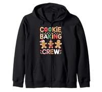 Cookie Baking Crew for Holiday Bakers Christmas Spirit Zip Hoodie