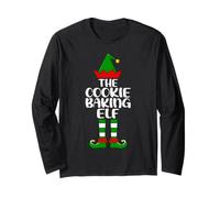 Cookie Baking Elf Christmas Matching Family Baking Team Xmas Long Sleeve T-Shirt