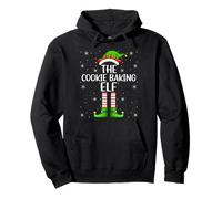 Cookie Baking Elf Christmas Matching Family Baking Team Xmas Pullover Hoodie