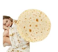 Cookie Blanket Double Sided Big Food Theme Pizza Blankets | Funny Throw Soft Flour Donut Shaped Flannel Blanket For Adults Kids Bed Travel Burritos Tortilla Blankets