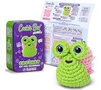 Cookie Box MINIs Crochet Kit for Beginners - Gift Set to Make Snail Dora Amigurumi Plushie - Easy DIY Crochet & Knitting Starter Kit with Printed Instructions & Step-by-Step Video Tutorial