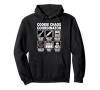Cookie Chaos Coordinator Funny Baking Meme Eat The Dough Pullover Hoodie