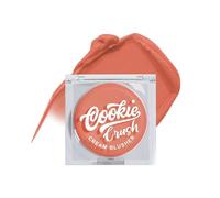 Cookie Crush Cream Blusher - Nude Crumble | Matte Finish | Lightweight & Long Lasting | Highly Pigmented & Easily Blendable | With Goji Berry & Mango Seed Extracts | 5gm