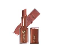 Cookie & Crush Matte Lipstick - Chocochip Need | Long-Lasting Lipstick for Women | Enriched with Cocoa Butter & Rosehip Oil | Soft-Matte Finish | Nourishing & Non-Drying Formula | 3.4g