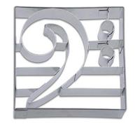 Cookie Cutter Bass Clef 9 cm Städter Music Baking Art