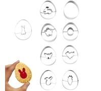 Cookie Cutter Easter, Stainless Steel Baking Tool - Festive Pie Crust Cutter,for Bakers Home Party Beginners Craft Enthusiasts School Project Church Community Group Family Gathering