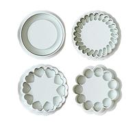 Cookie Cutter for Baking - 4 x Mould Baking Set, Pastry Mould Tools, Chocolate Fondant Moulds, Dough Cutter Set | Cookie Cutter Set for Biscuits, Chocolate, Fondant, Homemade Baking In The Kitchen