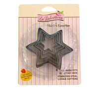 Cookie Cutter Gp & Me LA DOLCETTERIA, Model 5035, Star Set, Measurements For