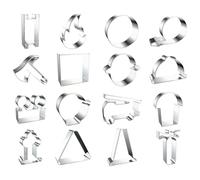 Cookie Cutter Kit - Steel Baking Moulds, Set, Fire Theme | Dough Cutting Tool Set, Kit, for Children Adults Wedding Christmas
