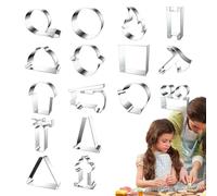 Cookie Cutter Mold,Stainless Steel Baking Tools,Construction Tools Cookie Molds - for Bread Cheese Fondant Dough Fruit Party Wedding Valentines Day