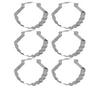 Cookie Cutter Molds 6pcs Stainless Steel Shell Shape