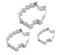 Cookie Cutter - Motif Hedgehog Pattern Cookie Molds 3 Pieces Easy Baking Tools by Demould | Stainless Steel Pastry Shapes for Fruit Desserts