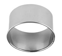 Cookie Cutter Set - 5cm Metal Circle Tools, Plain Rim Dough Presses, Food Grade Steel Forms | Baking Cooking Pastry Cake Biscuiṫ Scone Crafting Solution Heavy Duty and Could Last a Long Life