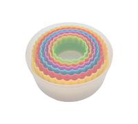 Cookie Cutter Set - 6 PCS Perfect for Baking Unique Flower, Round, and Circle Cookies
