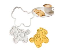 Cookie Cutter Set - Non Stick 3D | Cute 2026 Horse Year Baking Molds, Suitable Pastry Pie Dessert Home Kitchen Dorm Bakery Shop Party Spring Festival Family