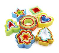 Cookie Cutter Shapes Set, Biscuit Cake Vegetable Cutting Mold, Food Cutter for Kids & Adults (35 PCS/7 Shapes)