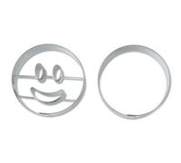 Cookie Cutter Smiling Circle Set 2 Pieces 5.5 cm Städter Face Double