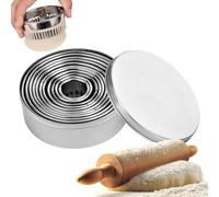 Cookie Cutter | Stackable Wave Pattern Device | Biscuit Press Cookie Cutters | For Friend Home Party Holiday Indoor Outdoor Baking Kitchen Living Room Wedding Cooking Festival Celebration