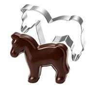Cookie Cutter - Stainless Steel Horse Shapes 2026,2026 Year of The Horse Baking Molds - for Holiday Pastry Pie Fondant Cake Chocolate Decorating Home Kitchen Family Beginners
