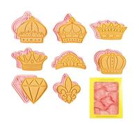 Cookie Cutter Stamps - Cookie Moulds, Cartoon Cookie Cutter | Embossed Stamp Tray, Sweet Fondant Pattern Tools Decoration, Cake Mold For
