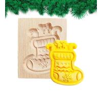 Cookie Cutter - Wooden Kitchen Gadgets Father Snowman | Carved Cookie Cutters Baking Tools for Cakes, Pastry, Desserts, Treats, Holiday Party, Kitchen, Re