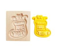 Cookie Cutter Wooden Non-Stick Kitchen Aid - Carved Christmas Cookie Cutter Baking Utensils for Party Home Restaurant for Adults Children Beginners Shortbread Pastry Dessert