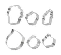 Cookie Cutters | 6-Piece Stainless Steel Cake Cutters - Baking Tools for Cookies Cakes Household Kitchen Celebration Wedding Holiday Snack