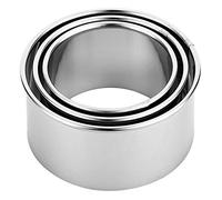 Cookie Cutters - Biscuit Cutters/Stainless Steel Dumpling Cutters/Cake Pastry Cutters/Cake Cookie Scone Cutters Molds Stamps for Cooking Baking (3Pcs, Round Edge)