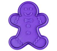 Cookie cutters by Marshmallow Bliss - Christmas and New Year series - Dishwasher safe, 15mm deep Cookie cutter, Image press and Storage clip (Gingerbread man)