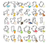 Cookie Cutters - Joyoldelf 30 pcs Cartoon Biscuit Cutter Mould Set for DIY Baking Cake Fondant Sugarcraft Pastry Bakeware Decoration