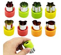 Cookie Cutters, Mini Sandwich Cutters for Kids,Baking Tools Fondant Cutter Set,Bakeware Accessories Vegetable Cutter Shapes with Cover, Fruit Cutter Shapes, Clay Cutters with Removable Cover