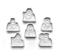 Cookie Cutters Set 6 PCS Greek Mythology Zeus Poseidon Cookie Stamp Cookie Cutter Mould Dough Fondant for Kid DIY Cookie Making