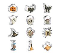 Cookie Cutters - Stainless Steel Cookie Cutter Set, Cookie Cutter Tool | Child-friendly Cookie Cutter for School Activities, Baking Moulds for Wedding and Celebration - Family Kitchen, Classroom