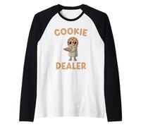 Cookie Dealer Love Bake Seller Crew National Cookie Day Raglan Baseball Tee