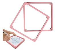 Cookie Decorating Stencil Frame Magnetic Genie Stencil Holder Baking Tools (Pink)