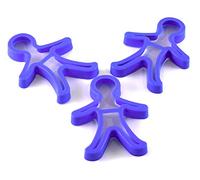 Cookie/Dough Cutters | Strong Plastic - Easy Clean | Gingerbread Man | Pack of 3
