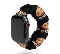 Cookie-es Printed Scrunchie Watch Band Compatible with IWatch Soft Elastic Replacement Straps