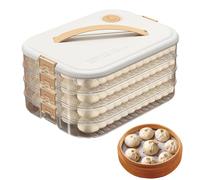 Cookie Freezer Containers - 4-Layer Clear Storage Box, Airtight Cookie Keeper, Stackable Food Tray, Portable Snack Organizer | Durable Preservation Container For Kitchen Refrigerators Picnics