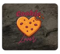 Cookie Lover Chocolate Chip Biscuit Bite Mouse Mat Pad 24cm x 19cm