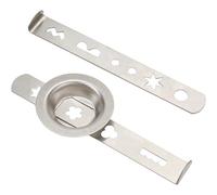 Cookie Maker Pastry Attachment - Stainless Steel Biscuit Molds with 4 & 5 Pattern Designs, 53.5mm Ring, Compatible with Bosch Kitchen Machines, Dough Cutter for Churros & Cookies Kitchen Accessories