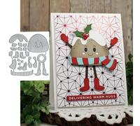 Cookie Man Metal Die Cuts,Merry Christmas Gingerbread Cookie Man Cutting Dies Cut Stencils DIY Scrapbooking Decorative Embossing Paper Party Wedding Card Making