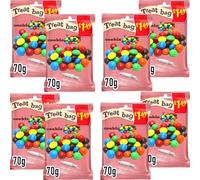 Cookie Milk Chocolate Bag PMP 70g - Cookie Bite Size Pieces Coated in Milk Chocolate Inside a Thin, Crisp shell (8 x Bags)