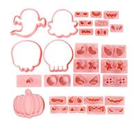 Cookie Mold Set - 30 Pieces, Halloween | Cartoon Pumpkin - Ghost Skull PP Stamps | Baking Tools Kit - Halloween Party Fall | Events Action