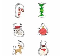 Cookie Molds for Christmas | Stainless Steel,Holiday Cookie Cutter Christmas Molds - for Food Fondant Cheese Dessert Pastry Winter Party Kids Adults Family