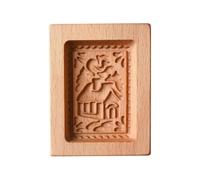 Cookie Molds - Wooden Kitchen Cookie Cutter | Embossing Press Baking Tools for Holiday School Projects Wedding Party Family Gatherings Birthday Classroom Activities