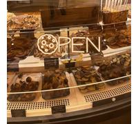 Cookie Open Neon Sign,LED Bakery Light for Dessert Shop, Sweet Treat Café Signs