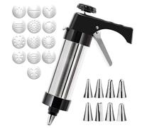 Cookie Press Biscuit Maker,Biscuit Press 13pcs/Set DIY Manual Cookie Mold Gun Cookie Press Kit Machine Gun Decorating Squeezing Machine Making Churros Device Baking Tool