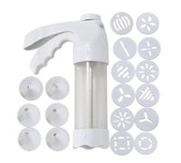 Cookie Press for Baking, Manual Robust Baking Utensils for Intensive Use - Manual Metal Dough Press for Cookies - For Household Hobby Bakers Celebrations Holiday Pastries Dessert